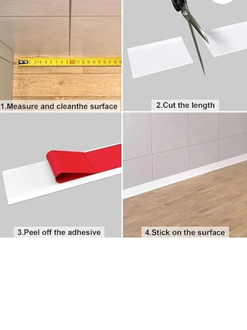 4 Inch 20 Ft Long Peel And Stick Baseboard Trim (36)
